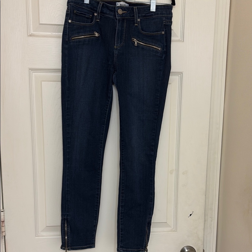 Paige Denim Jane Zip Crop Skinny Jeans